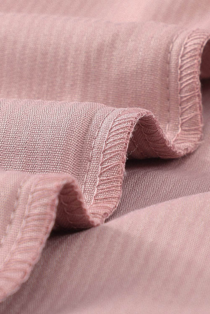 Pink Corduroy Button Pocket Shirt - Fashion Queen -  17