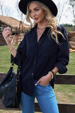 Load image into Gallery viewer, Pink Corduroy Button Pocket Shirt - Fashion Queen -  19

