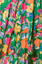 Load image into Gallery viewer, Pink Floral Print Sleeveless Ruffle Tiered Maxi Dress - Fashion Queen -  26
