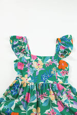 Load image into Gallery viewer, Pink Floral Print Sleeveless Ruffle Tiered Maxi Dress - Fashion Queen -  30
