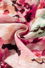 Load image into Gallery viewer, Pink Floral Sleeveless Halter Neck Shirred Back Ruffled Mini Dress - Fashion Queen -  18
