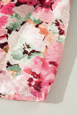 Load image into Gallery viewer, Pink Floral Sleeveless Halter Neck Shirred Back Ruffled Mini Dress - Fashion Queen -  19
