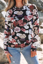 Load image into Gallery viewer, Pink Mesh Floral Print Mock Neck Long Sleeve Slim Top - Fashion Queen -  22

