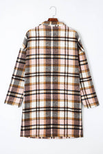 Load image into Gallery viewer, Pink Plaid Button Up Lapel Jacket - Fashion Queen -  10
