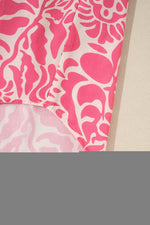 Load image into Gallery viewer, Pink Plus Size Floral Print Frilled Neck Puff Sleeve Top - Fashion Queen -  15
