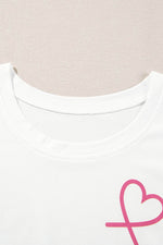 Load image into Gallery viewer, Pink Ruffled Tank Top And Heart Print Pants Lounge Set - Fashion Queen -  14
