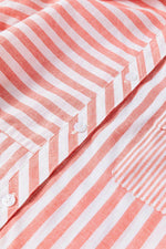 Load image into Gallery viewer, Pink Stripe Buttoned Long Sleeve Casual Shirt - Fashion Queen -  12

