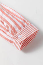 Load image into Gallery viewer, Pink Stripe Buttoned Long Sleeve Casual Shirt - Fashion Queen -  13
