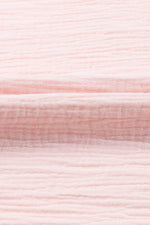 Load image into Gallery viewer, Pink Textured Tiered Ruffled Short Sleeve Blouse - Fashion Queen -  13
