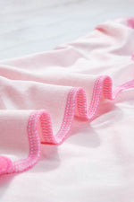 Load image into Gallery viewer, Pink Valentine Heart Print Long Sleeve Tee and Shorts Lounge Set - Fashion Queen -  15
