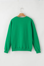 Load image into Gallery viewer, Racing Red Aphabet Chenille Embroidered Pullover Sweatshirt - Fashion Queen -  12
