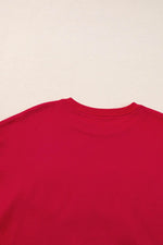 Load image into Gallery viewer, Racing Red Aphabet Chenille Embroidered Pullover Sweatshirt - Fashion Queen -  16
