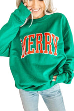 Load image into Gallery viewer, Racing Red Aphabet Chenille Embroidered Pullover Sweatshirt - Fashion Queen -  23
