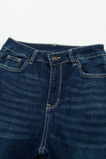 Load image into Gallery viewer, Real Teal High Rise Ripped Bell Bottom Jeans - Fashion Queen -  16
