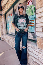 Load image into Gallery viewer, Real Teal High Rise Ripped Bell Bottom Jeans - Fashion Queen -  9
