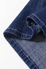 Load image into Gallery viewer, Real Teal Plus Size Drawstring High Waist Wide Leg Casual Jeans - Fashion Queen -  22
