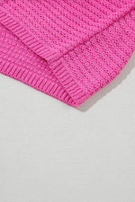 Load image into Gallery viewer, Red Clay Solid Loose Knit Short Dolman Sleeve Sweater - Fashion Queen -  28
