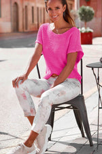 Load image into Gallery viewer, Red Clay Solid Loose Knit Short Dolman Sleeve Sweater - Fashion Queen -  6
