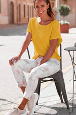 Load image into Gallery viewer, Red Clay Solid Loose Knit Short Dolman Sleeve Sweater - Fashion Queen -  9
