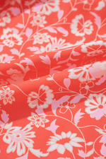 Load image into Gallery viewer, Red Floral Print Tasseled Tied Sleeve Empire Waist Maxi Dress - Fashion Queen -  9

