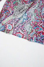 Load image into Gallery viewer, Red Paisley Print Open Front Kimono - Fashion Queen -  11
