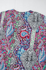 Load image into Gallery viewer, Red Paisley Print Open Front Kimono - Fashion Queen -  13
