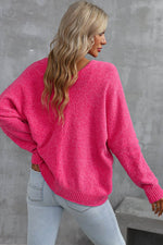 Load image into Gallery viewer, Rose Buttons Front Pocketed Sweater Cardigan - Fashion Queen -  2
