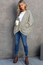 Load image into Gallery viewer, Rose Buttons Front Pocketed Sweater Cardigan - Fashion Queen -  27
