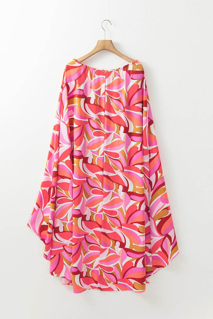 Rose Floral High Low Bandeau Vacay Dress - Fashion Queen -  12
