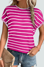 Load image into Gallery viewer, Rose Knitted Bat Sleeve T Shirt - Fashion Queen -  1
