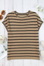 Load image into Gallery viewer, Rose Knitted Bat Sleeve T Shirt - Fashion Queen -  19
