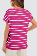 Load image into Gallery viewer, Rose Knitted Bat Sleeve T Shirt - Fashion Queen -  3
