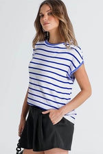 Load image into Gallery viewer, Rose Knitted Bat Sleeve T Shirt - Fashion Queen -  9
