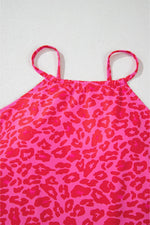 Load image into Gallery viewer, Rose Leopard Drawstring Side Tankini 2pcs Swimsuit - Fashion Queen -  11
