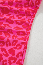 Load image into Gallery viewer, Rose Leopard Drawstring Side Tankini 2pcs Swimsuit - Fashion Queen -  22
