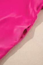 Load image into Gallery viewer, Rose Red Buttoned Collar Shift T-shirt Mini Dress - Fashion Queen -  10
