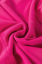 Load image into Gallery viewer, Rose Red Drop Shoulder Crisscross Stitching Pocketed Loose Sweatshirt - Fashion Queen -  14
