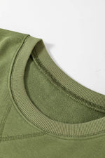 Load image into Gallery viewer, Rose Red Drop Shoulder Crisscross Stitching Pocketed Loose Sweatshirt - Fashion Queen -  27
