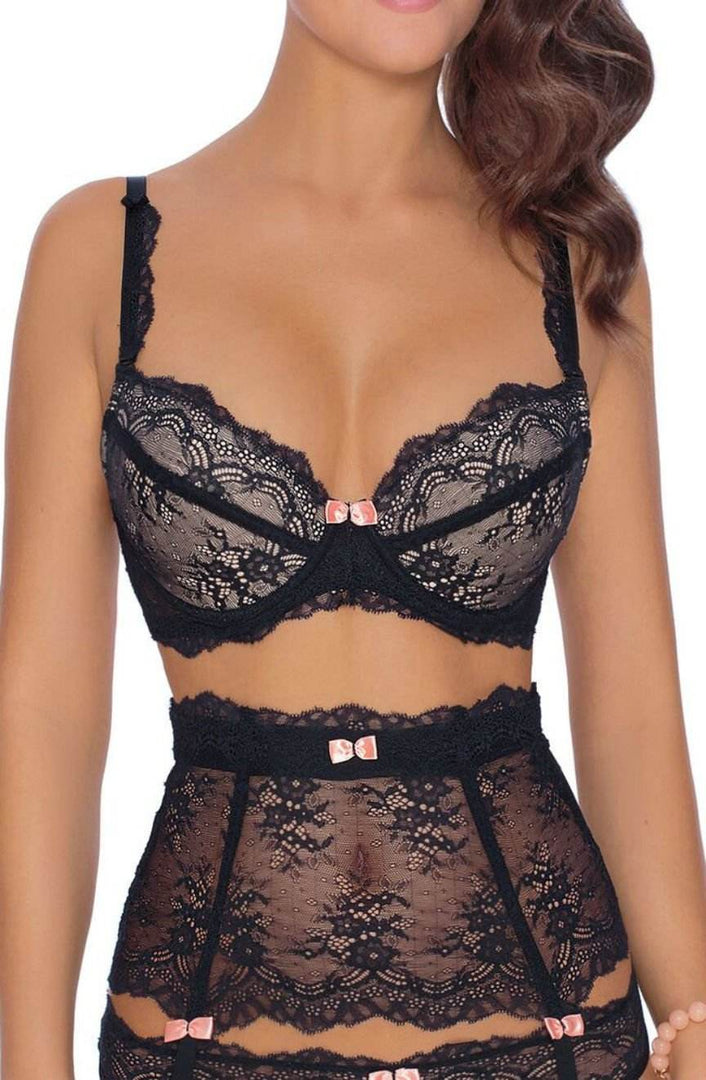 Roza Ambre Push Up Bra Black - Fashion Queen -  2