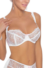 Load image into Gallery viewer, Roza Ambre Soft Cup Bra White - Fashion Queen -  3
