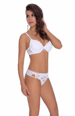 Load image into Gallery viewer, Roza Carmen White Thong - Fashion Queen -  3
