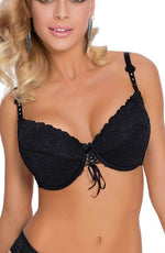 Load image into Gallery viewer, Roza Damaris Black Bra - Fashion Queen -  1
