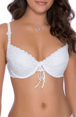 Load image into Gallery viewer, Roza Damaris White Bra - Fashion Queen -  1
