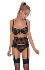 Load image into Gallery viewer, Roza Euterpe Black Bra - Fashion Queen -  3
