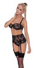Load image into Gallery viewer, Roza Euterpe Black Bra - Fashion Queen -  4
