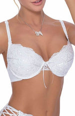 Load image into Gallery viewer, Roza Ginewra Bra White - Fashion Queen -  3
