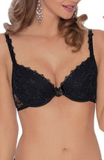 Load image into Gallery viewer, Roza Kalisi Push Up Bra Black - Fashion Queen -  2
