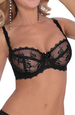 Load image into Gallery viewer, Roza Kalisi Soft Cup Bra Black - Fashion Queen -  2
