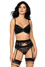 Load image into Gallery viewer, Roza Lagerta Suspender Belt Black - Fashion Queen -  1
