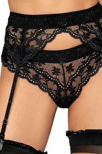 Load image into Gallery viewer, Roza Lagerta Suspender Belt Black - Fashion Queen -  2
